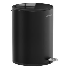 NAXICE Bathroom Bin with Lid - Ink Black