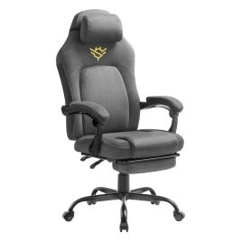PAKUDO Gaming Chair with Footrest - Dove Grey