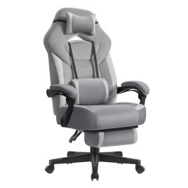 ORDOSU Ergonomic Office Chair with Footrest - Slate Grey and Dove Grey