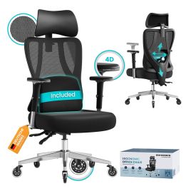 ORKYCY Ergonomic Office Chair 150 kg Capacity - Ink Black