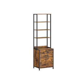 File Cabinet - ZARTA 3 Drawer Rustic Brown