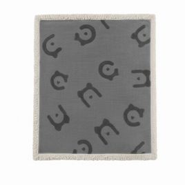 RAVOCU Waterproof Sherpa Dog Blanket - Grey - Small