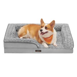 RESOKY Large Orthopaedic Dog Bed - Dove Grey