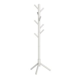 DAKYFA Wooden Hall Tree with 8 Hooks - Beige