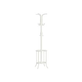 Coat Rack - VIVRAE Freestanding with Umbrella Holder - Pearl White