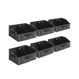 Storage Boxes - MONON Collapsible Storage Boxes Set of 6 - Black