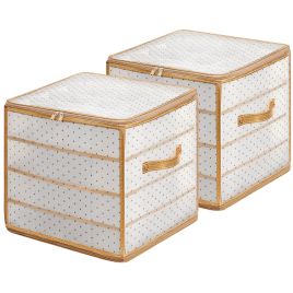 Ornament Organisers - MONON Christmas Ball Storage 2 Pack Sandy Gold - Sandy Gold