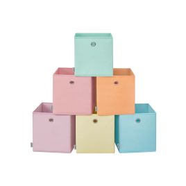Storage Cubes - ARCRO 6 Storage Organizing Cubes 28cm - Multi Colour