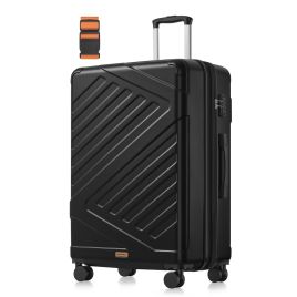 ALROSI 28 Inch Hard Shell Cabin Suitcase - Ink Black