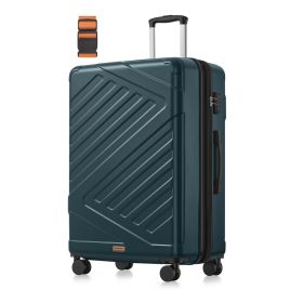ALROSI Cabin Hard Shell Suitcase with TSA Lock - Slate Teal