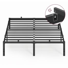 SIXOSE Double Metal Bed Frame with Under Bed Storage - Ink Black
