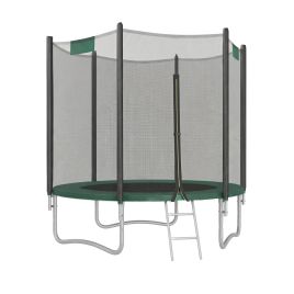 TADYRE 6 ft Kids Trampoline with Safety Enclosure - Dark Green