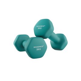 Set of 2 Dumbbells 2 x 3 kg Teal