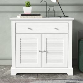 SALMERE Compact Sideboard White