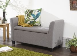 Verona Window Seat Grey Fabric