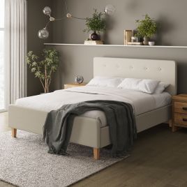 Ashbourne 5ft Kingsize Upholstered Beds - Natural