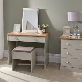 Dressing Table - KENDAL Dresser Grey 90cm