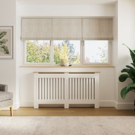 Radiator Cover - Emily Radiator Cover Large White and Oak