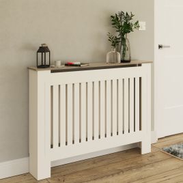 Radiator Cover - Emily Radiator Cover Medium White and Oak