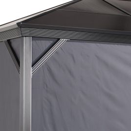 VERELLO Sojag Gazebo Curtains Polyester 3m x4.3m - Charcoal