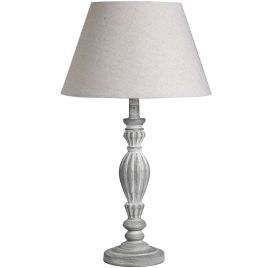 Aegina Wooden Table Lamp - Beige
