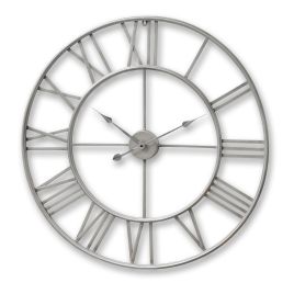 Silver Skeleton Wall Clock - Large