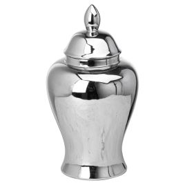 Chrome Ginger Jar - Silver