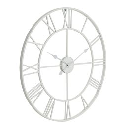 Skeleton Wall Clock - White