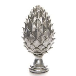 Tall Pinecone Finial - Silver