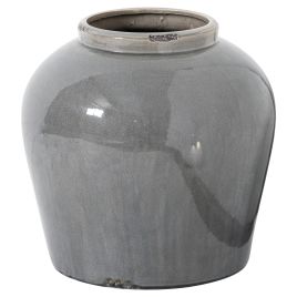 Hopkins Grey Glazed Juniper Vase