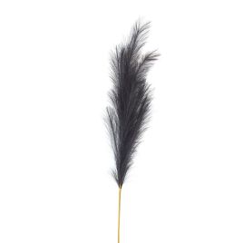 Large Faux Pampas Grass Stem - Grey