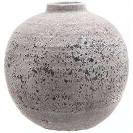 Tiber Ceramic Vase - Stone