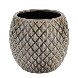 Owen Collection Diamond Planter - Grey