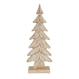 Carved Wood Christmas Tree - Large