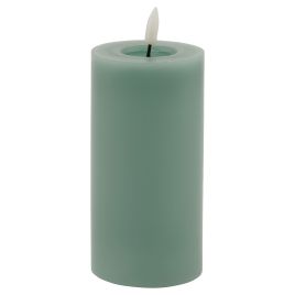 Delux Collection Melt Effect Sage LED Wax Candle - 3x6