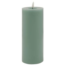 Delux Collection Melt Effect 3.5x9 LED Wax Candle - Sage