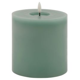 Delux Collection Melt Effect Sage LED Wax Candle - 5x5