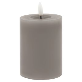 Delux Collection Melt Effect 3x4 LED Wax Candle - Grey