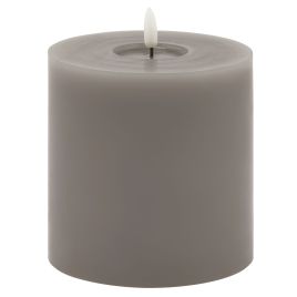 Delux Collection Melt Effect Grey LED Wax Candle - 5x5