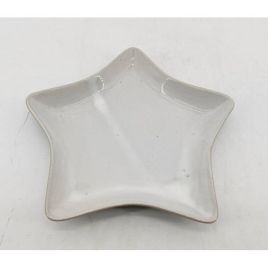 White Ceramic Star Dish - Small
