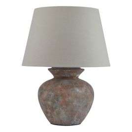 Siena Brown Round Table Lamp