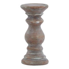 Owen Collection Brown Column Candle Holder - Small