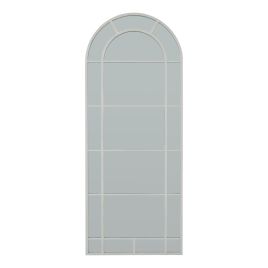 White Arched Window Mirror - Large