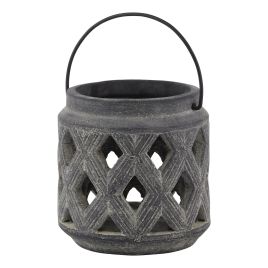 Lattice Lantern - Grey