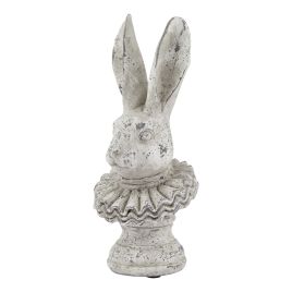 Classic Design Stone Effect Ruffle Hare Ornament