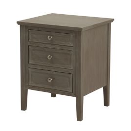 SOAUMI Three Drawer Bedside Table