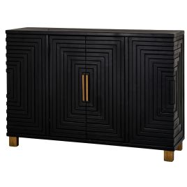 Lenno Black 2 Door Sideboard