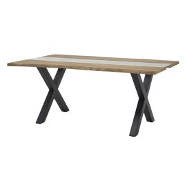 Livo Light Acacia River Dining Table
