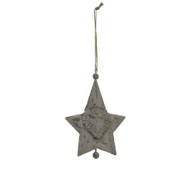 Rusto Hanging Santa Star - Large