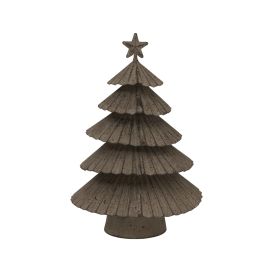 Rusto Metal Layered Tree With Star - Large